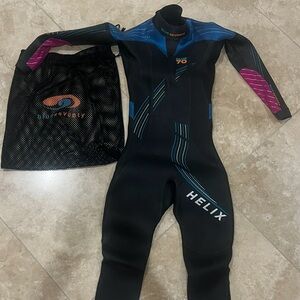 Seventy Women's Helix Wetsuit - Black and Pink